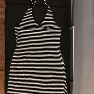 Ralph Lauren Halter Top Stripes Maxi Dress